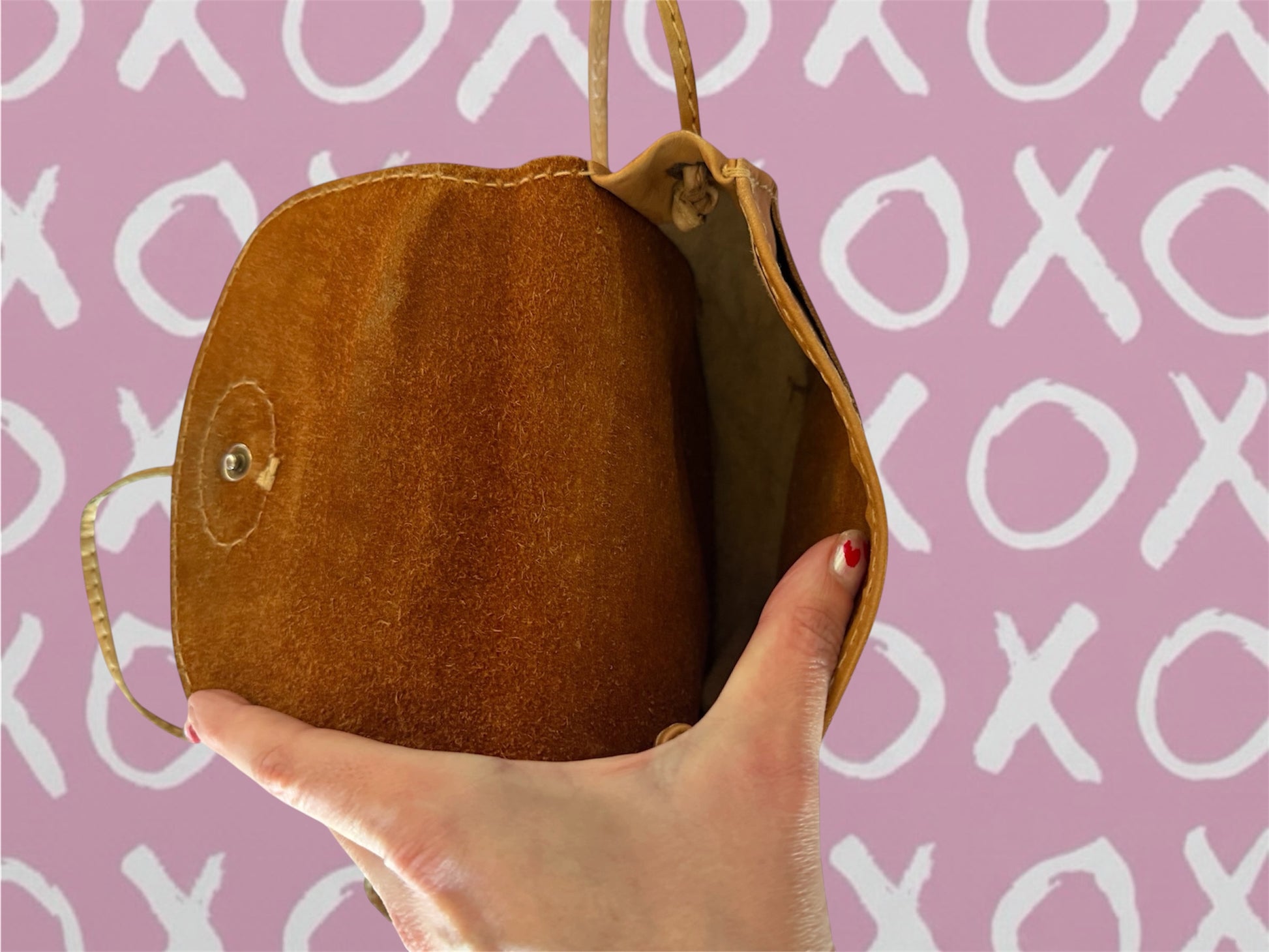 XoX NIA Boho Brown Leather Purse Crossbody
