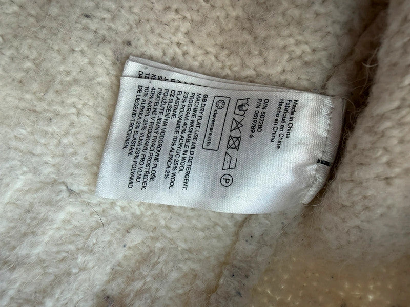 Off white Gebreide H&amp;M Oversized Trui – Maat L