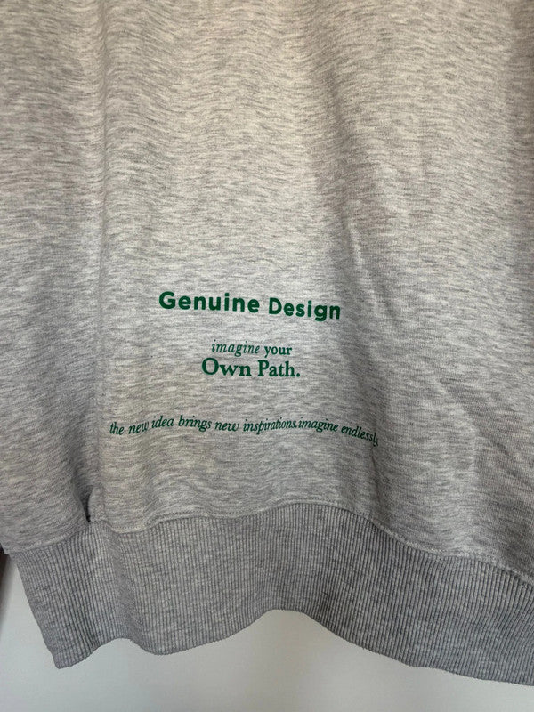 Zara-Grey Sweatshirt Size Small with "Future Goals"