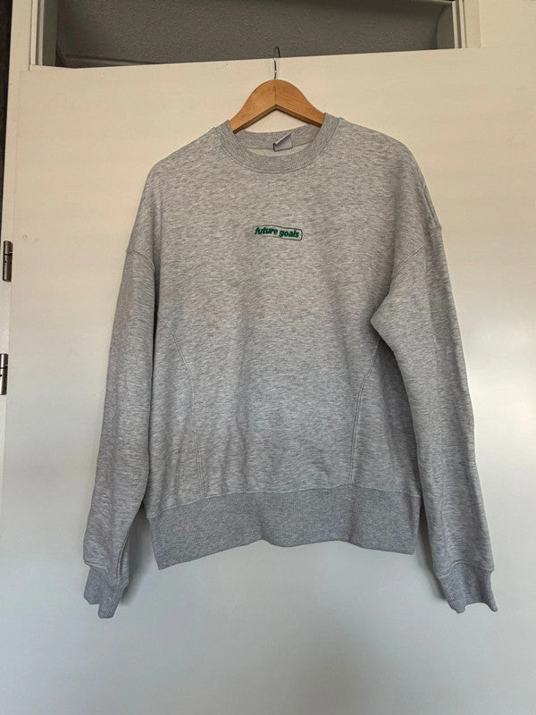 Zara-Grey Sweatshirt Size Small with "Future Goals"