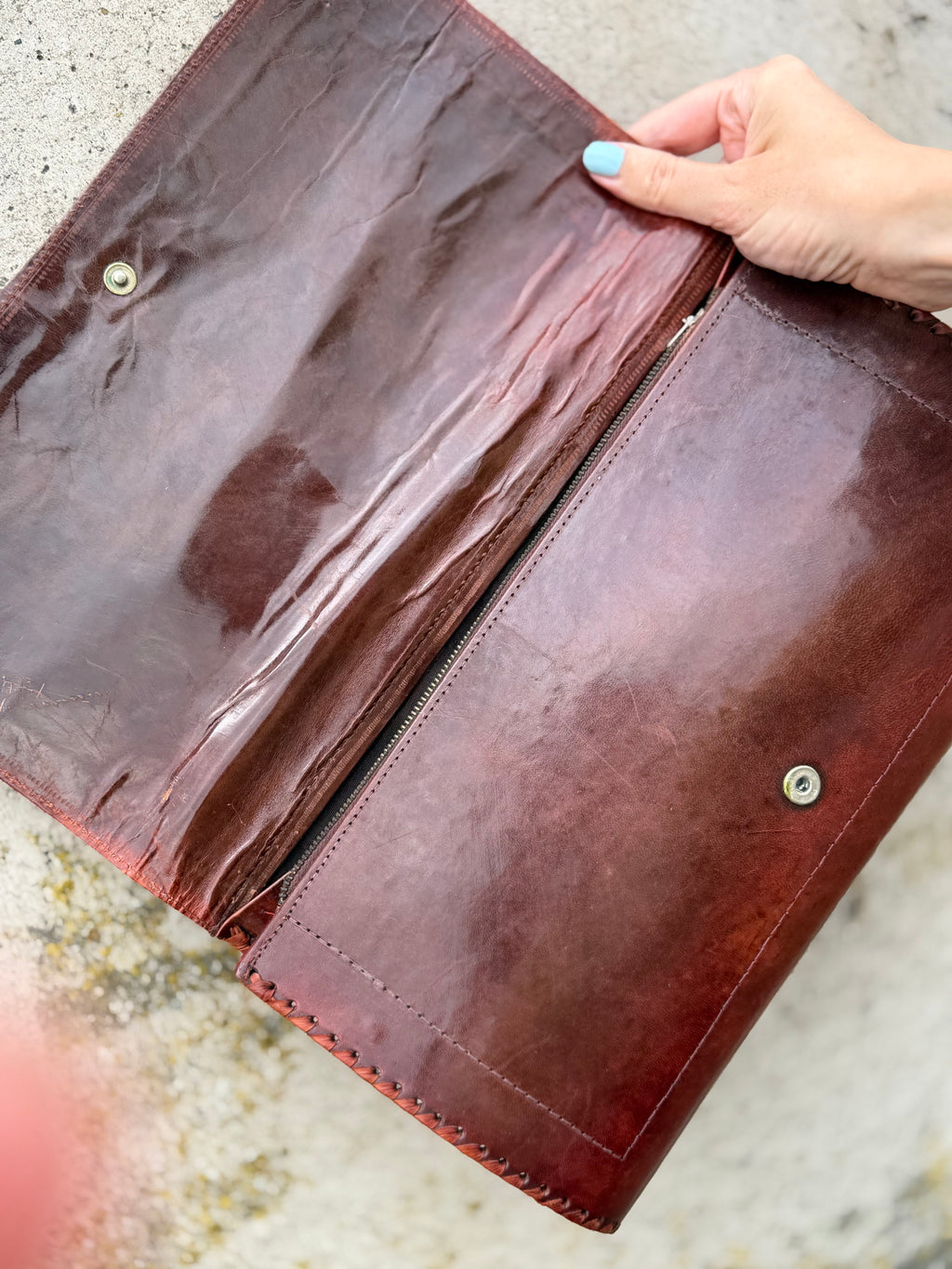 Scarlet REBELLE - a statement 70’s vintage clutch