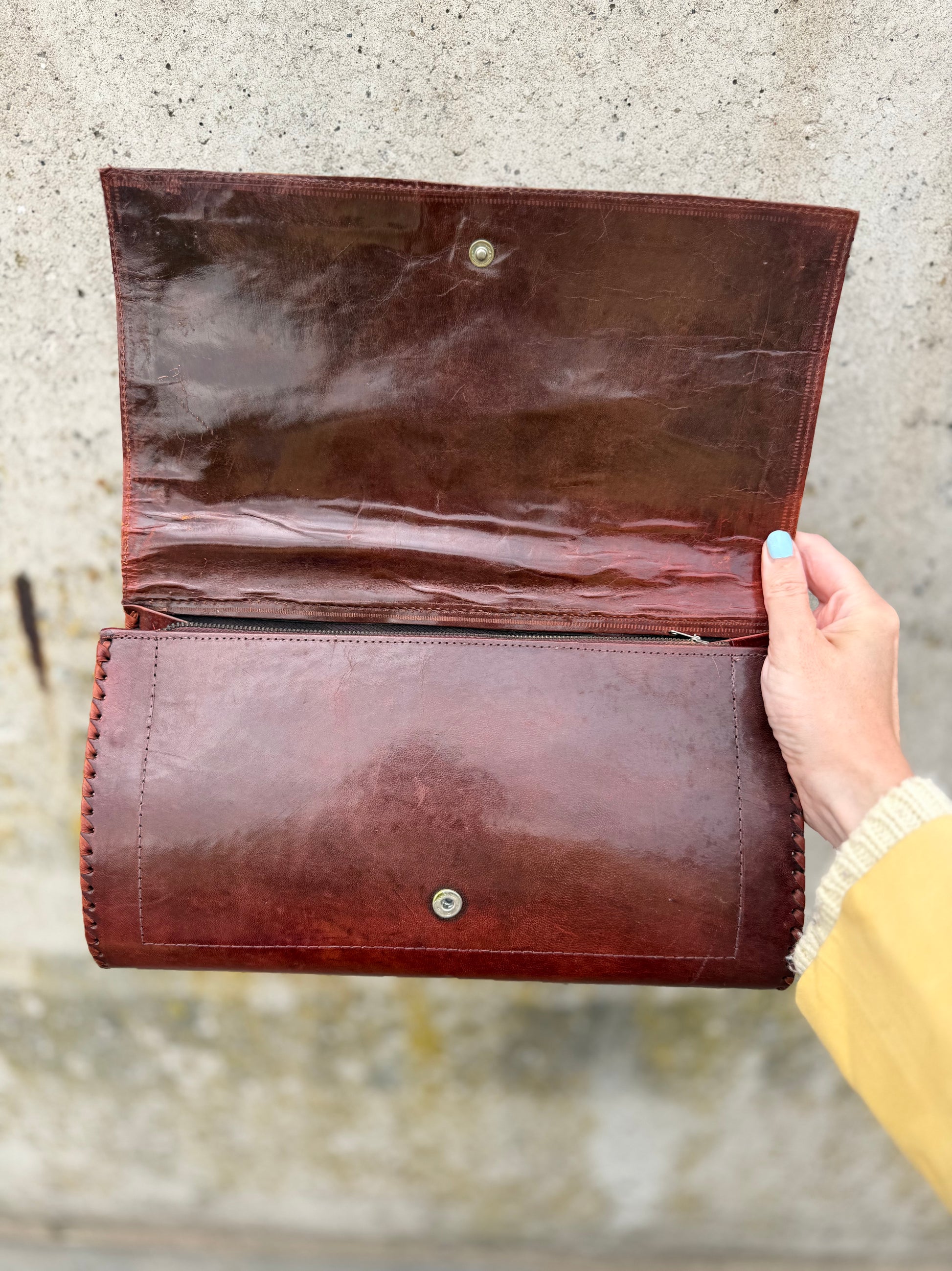 Scarlet REBELLE - a statement 70’s vintage clutch