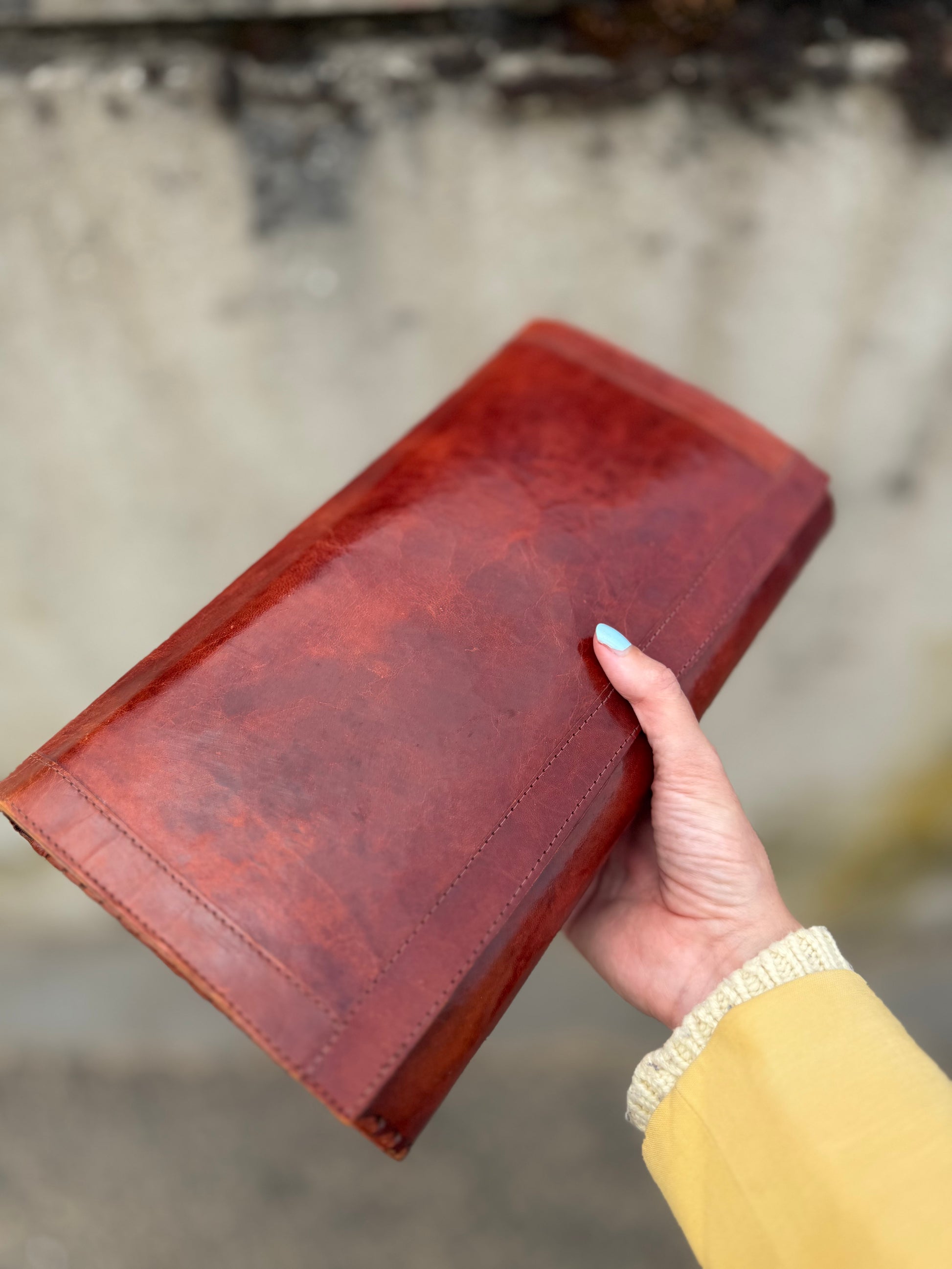 Scarlet REBELLE - a statement 70’s vintage clutch