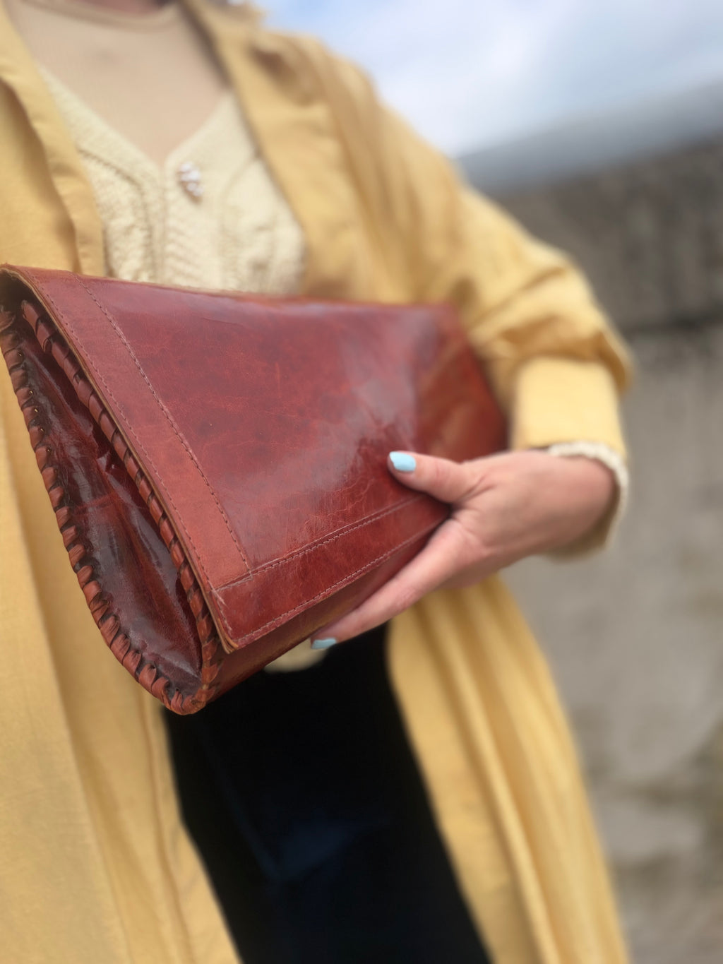 Scarlet REBELLE - a statement 70’s vintage clutch