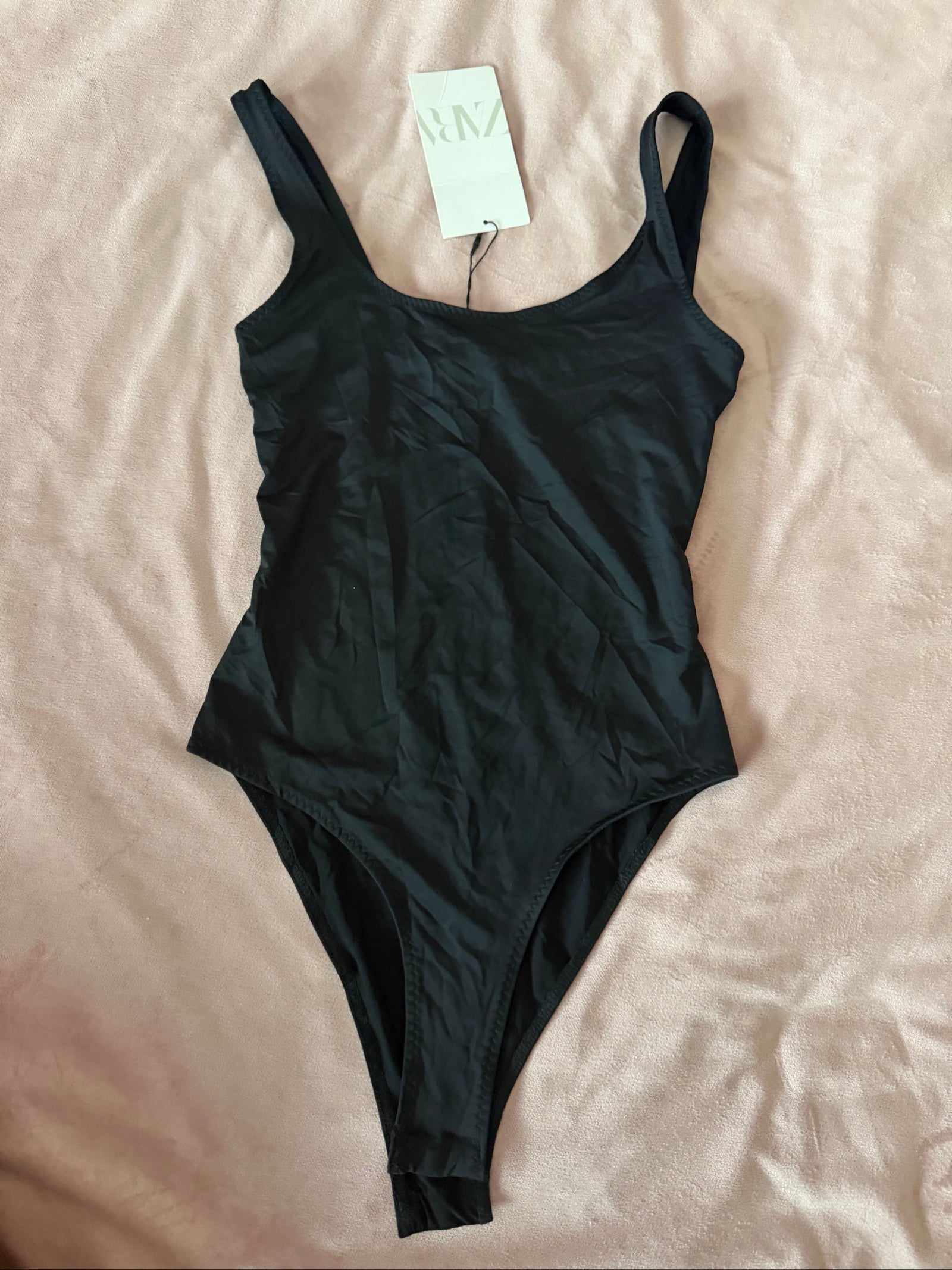 Zara Black Sleeveless Body Suit Small new with tags
