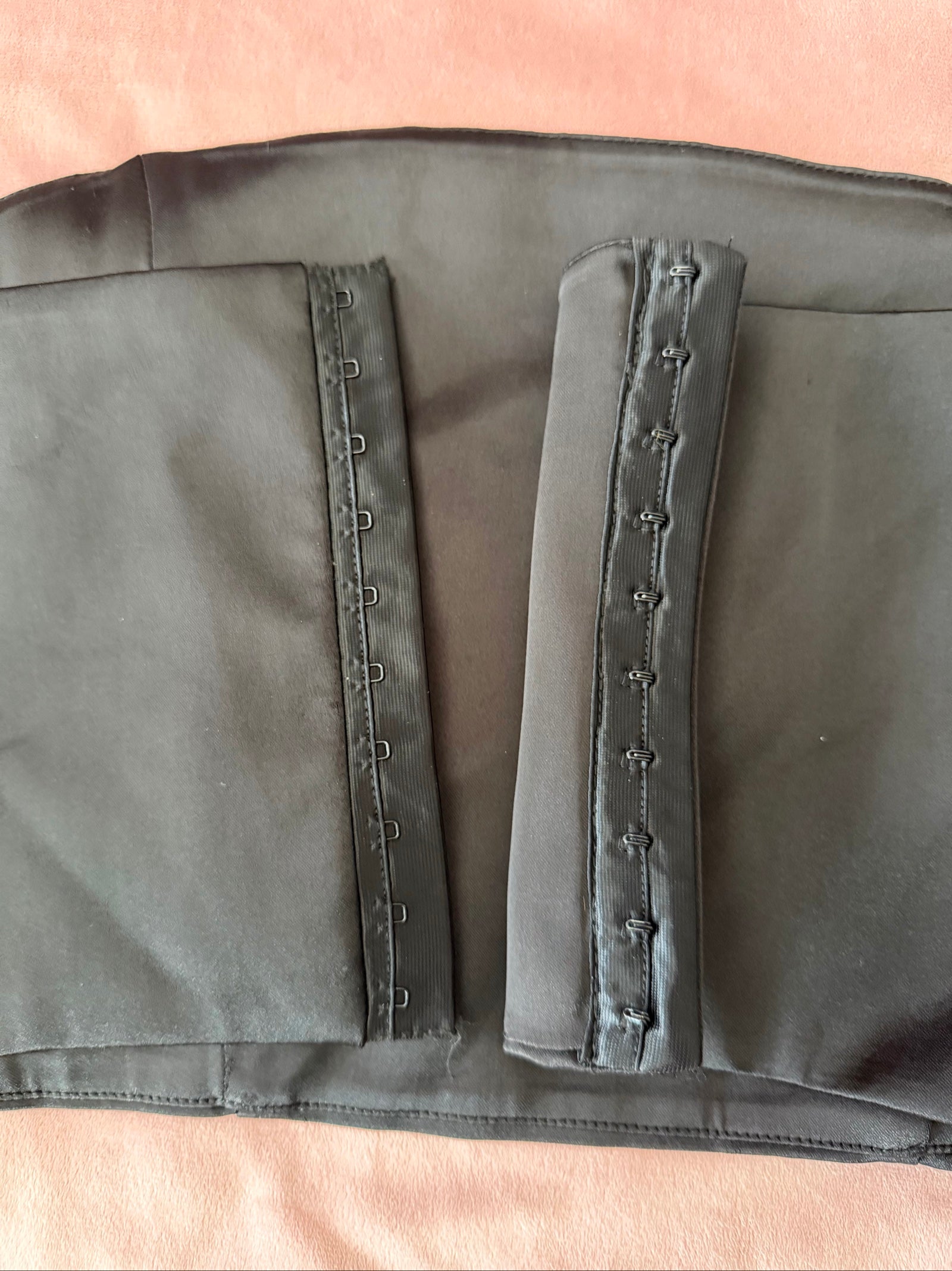 Sexy Zara Black Strapless Corset Crop Top Large