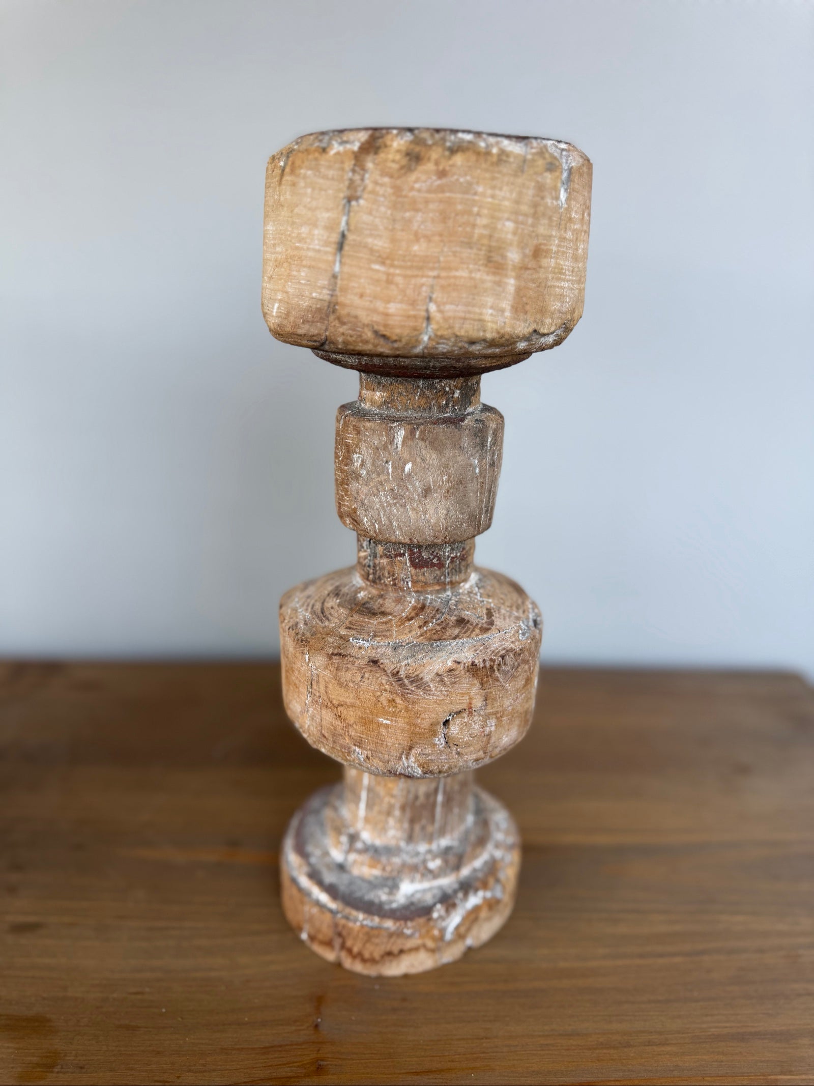 Rustic Vintage Wooden Candle Holder Rustic Style
