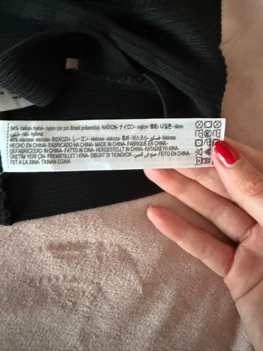 Zara Black Ribbed Cross Back Bralette Top Medium
