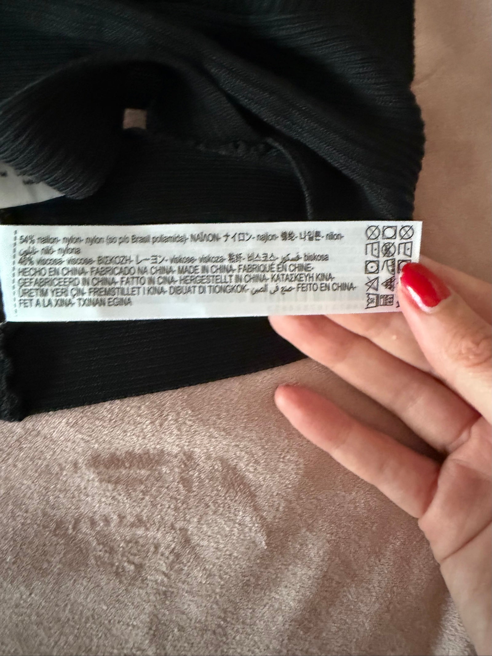 Zara Black Ribbed Cross Back Bralette Top Medium