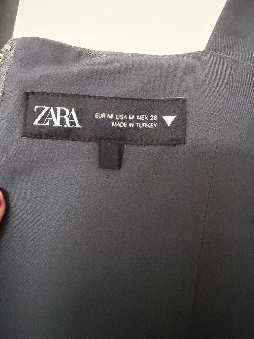 Zara Grey Corporate Style Corset Top Medium