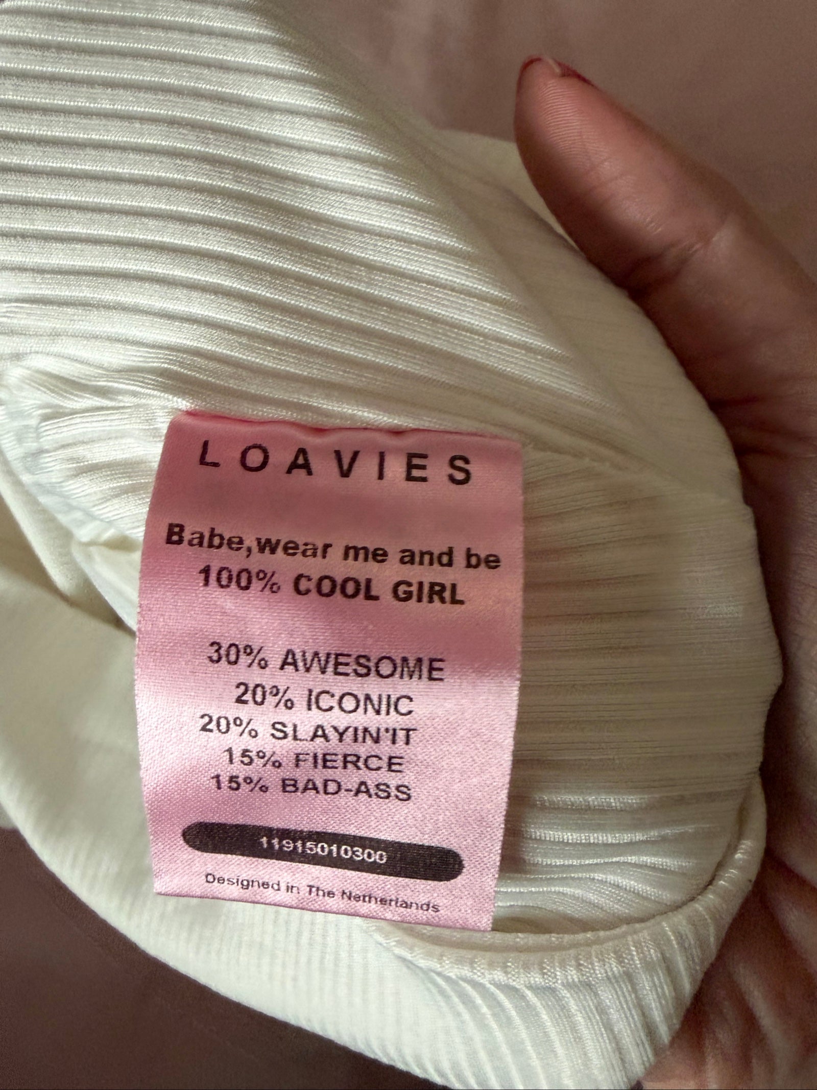 Loavies Cream Ribbed Cropped Tank Top Medium