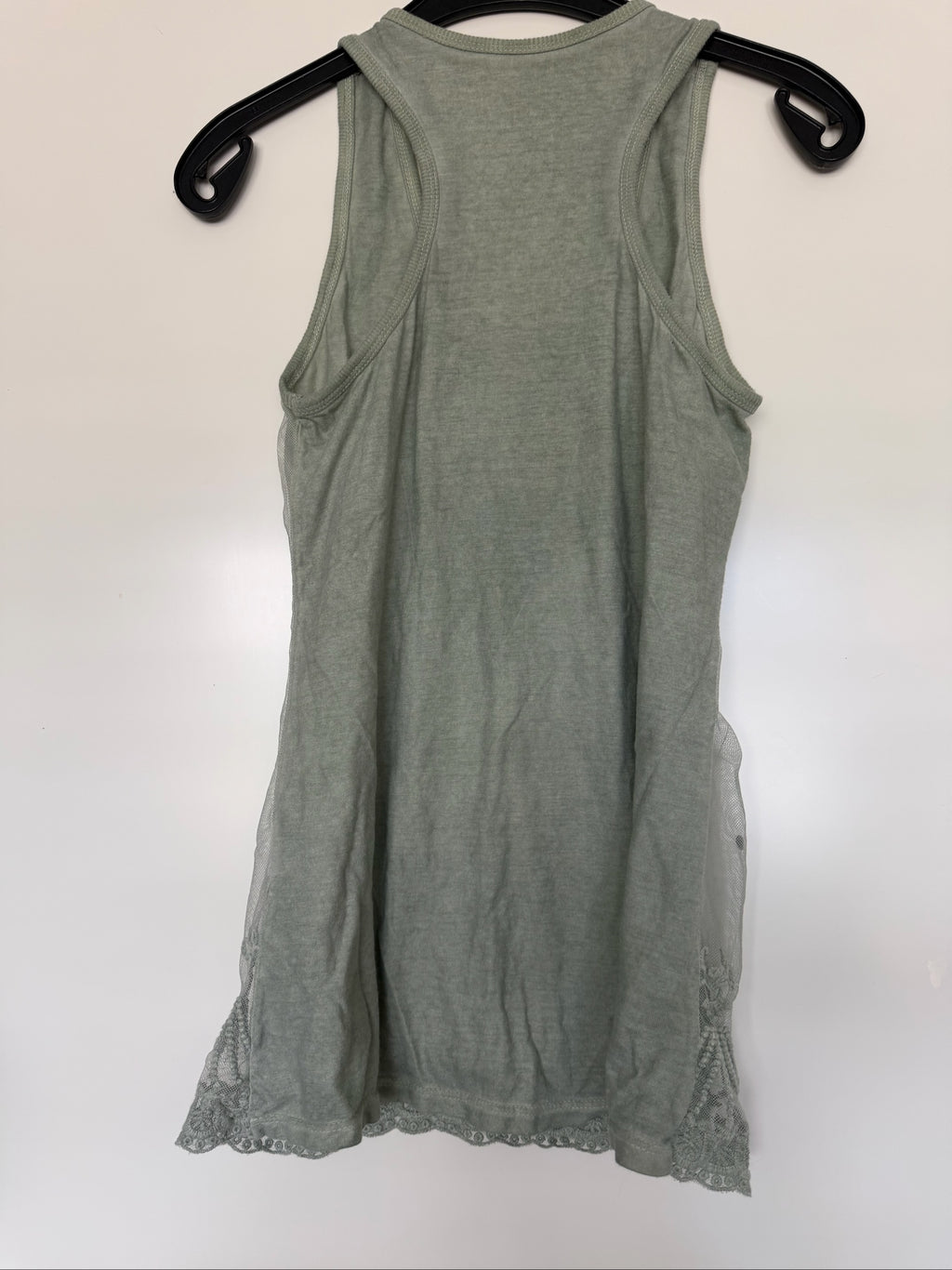 Whimsical y2k Embroidered Mesh Layered Tank Top M
