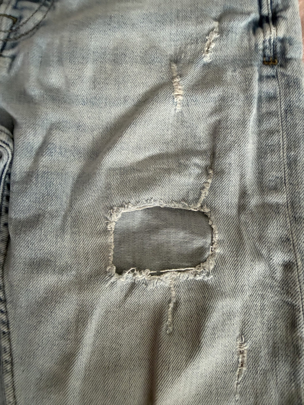 Zara Light Blue Distressed Jeans EUR 40 with Rips