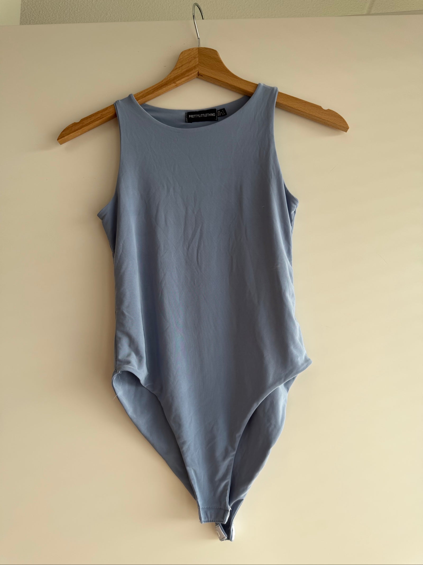PrettyLittleThing Blue Sleeveless Bodysuit UK 6 EU 34