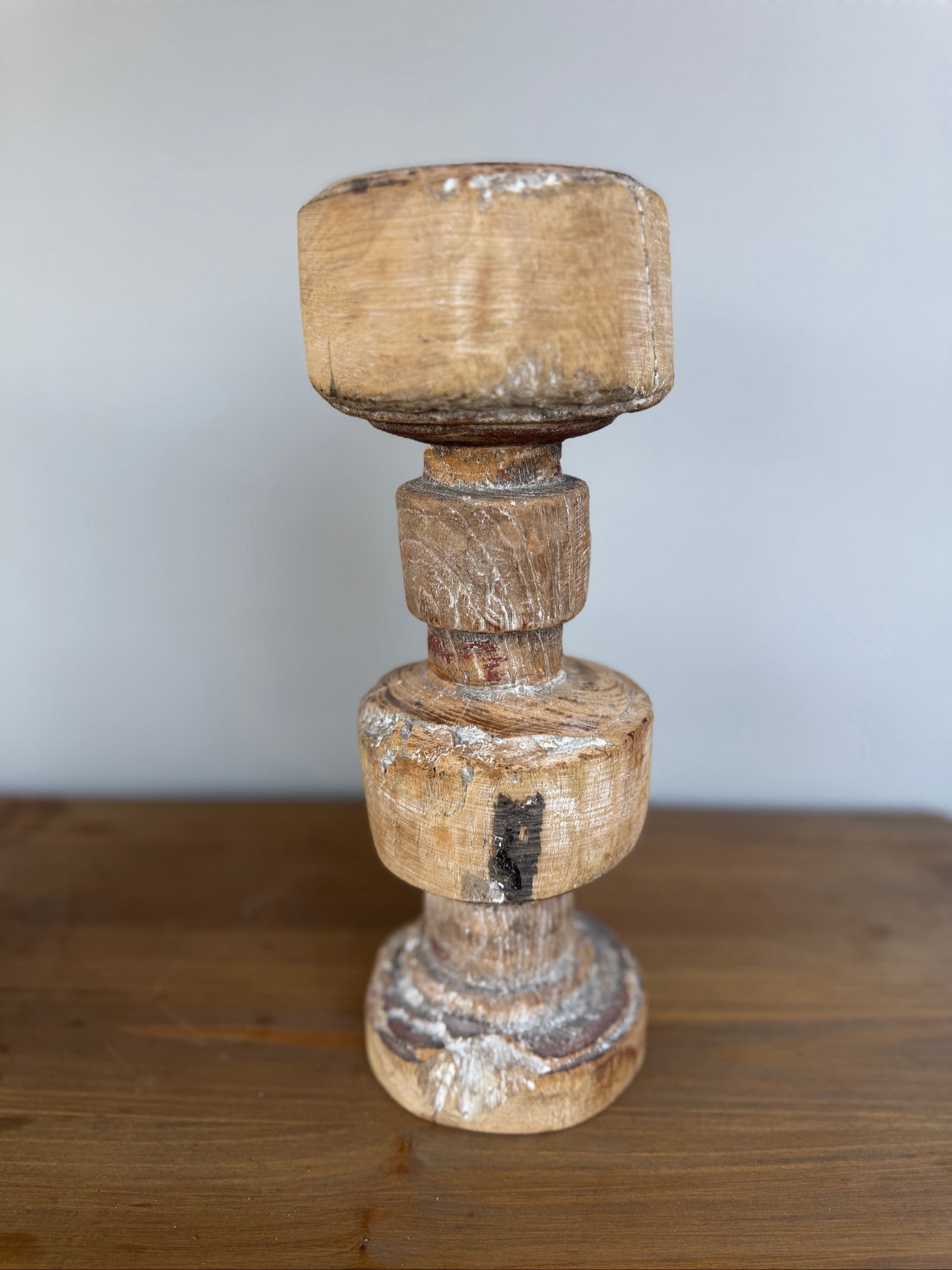 Rustic Vintage Wooden Candle Holder Rustic Style