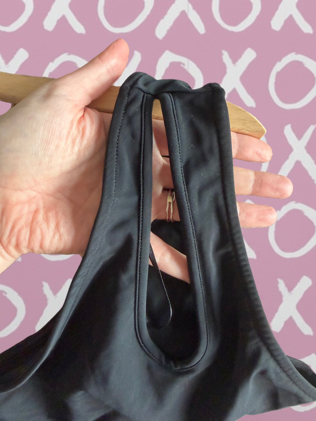 XoX NIA Summer Cute Black One Shoulder Bodysuit Size Large