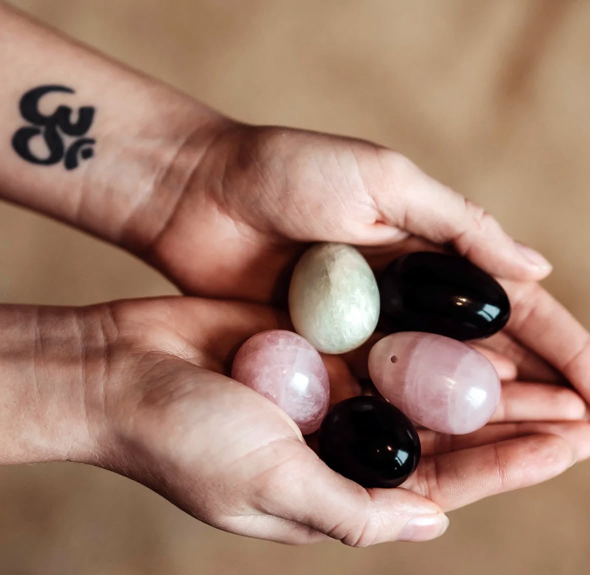 The Pleasure Combination - Crystal Wand and Jade Egg