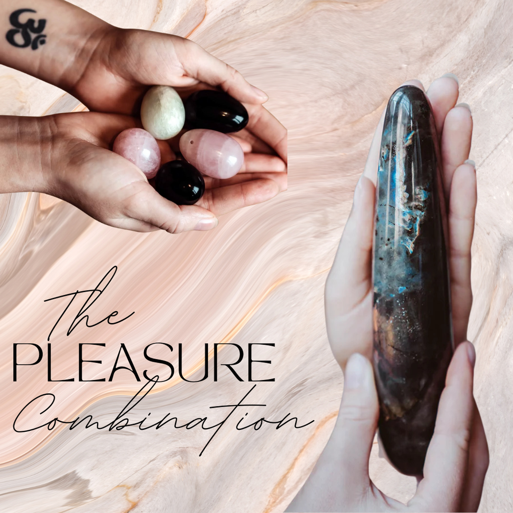 The Pleasure Combination - Crystal Wand and Jade Egg