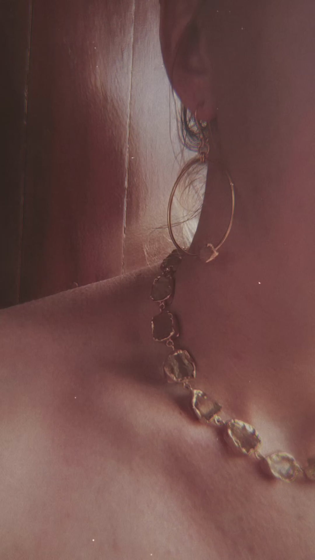 PRE ORDER Gem Stone Hoop Earrings